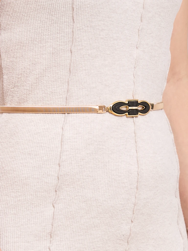 Дамски златист метален колан Callista – елегантност в италиански стил