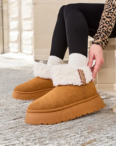 Дамски снежни ботуши Royalfashion с козина Rovvoy