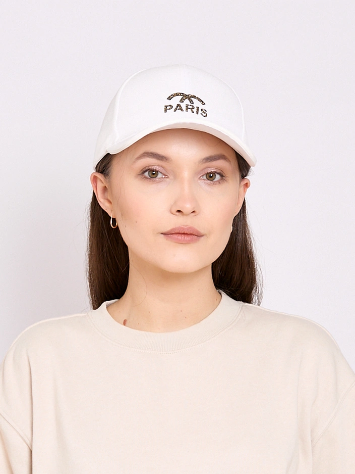 Royalfashion Жена шапка с козир и декорация от брокат