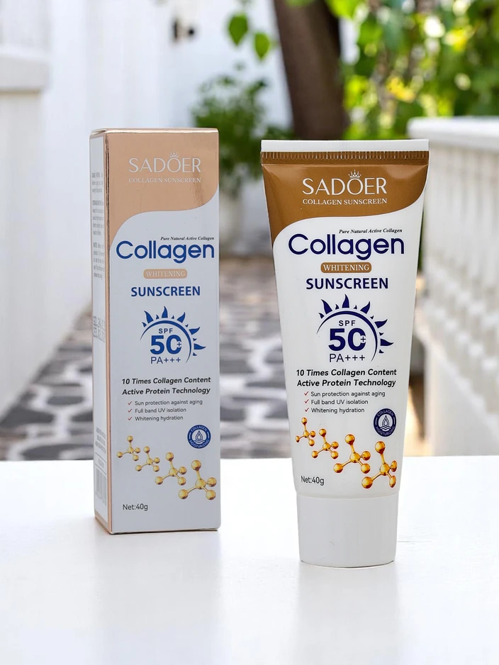 Sadoer Слънцезащитен крем SPF 50 с колаген