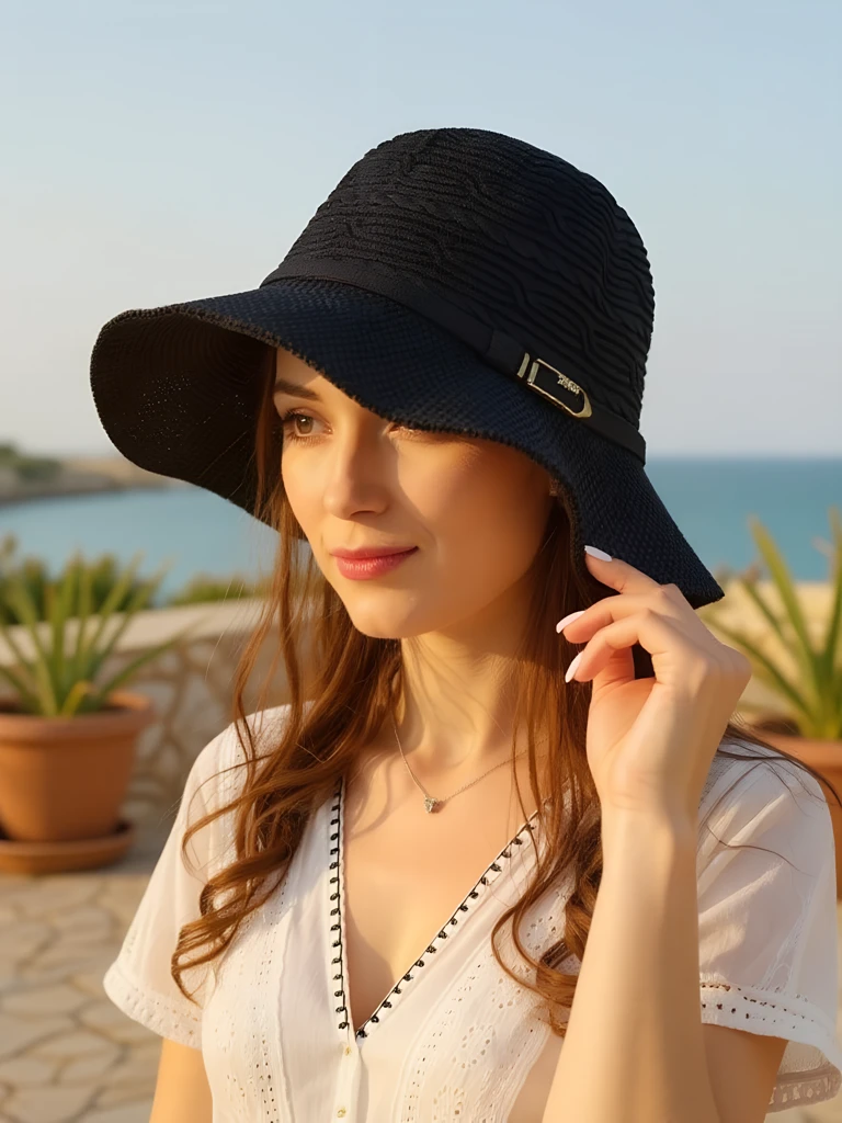 Royalfashion Дамска шапка, украсена с панделка Lily Belle