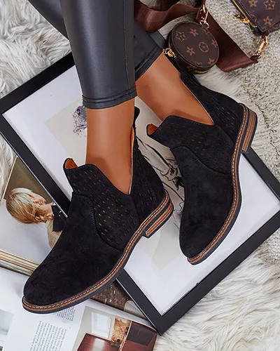 Royalfashion Дамски ботуши Ovilla от велур eko