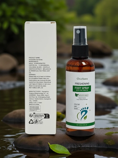Освежаващ спрей за крака с масло от чаено дърво