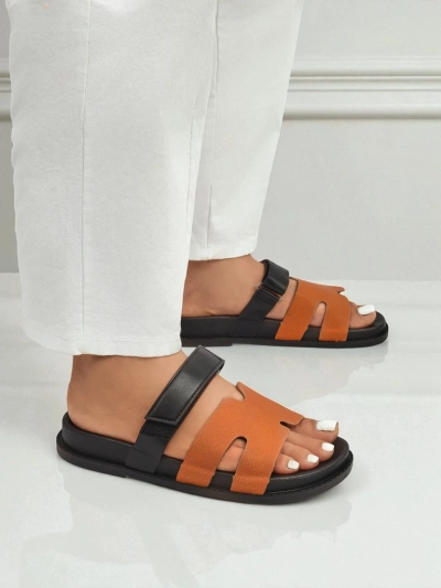 Royalfashion Дамски сандали от еко кожа тип slip-on FlexiComfi