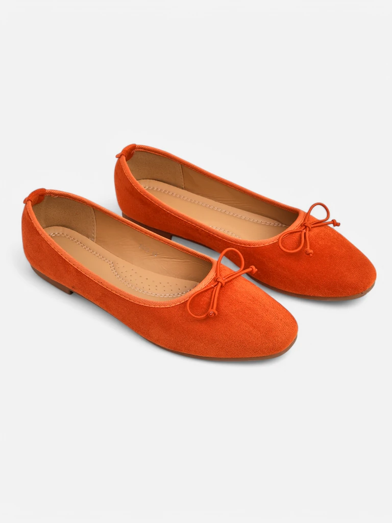 Обувки балетни за жени Royalfashion с панделка Zaame