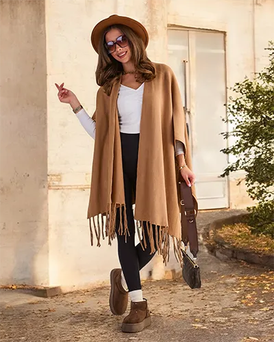 Royalfashion Дамско пончо