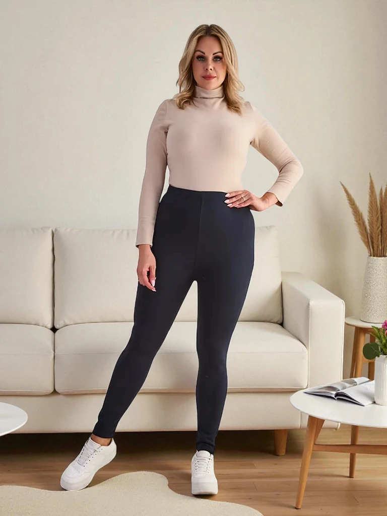 Royalfashion Дамски изолирани панталони тип "трегери" PLUS SIZE