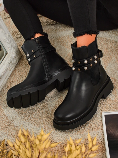 Високи дамски еко кожени боти Pearl Mist