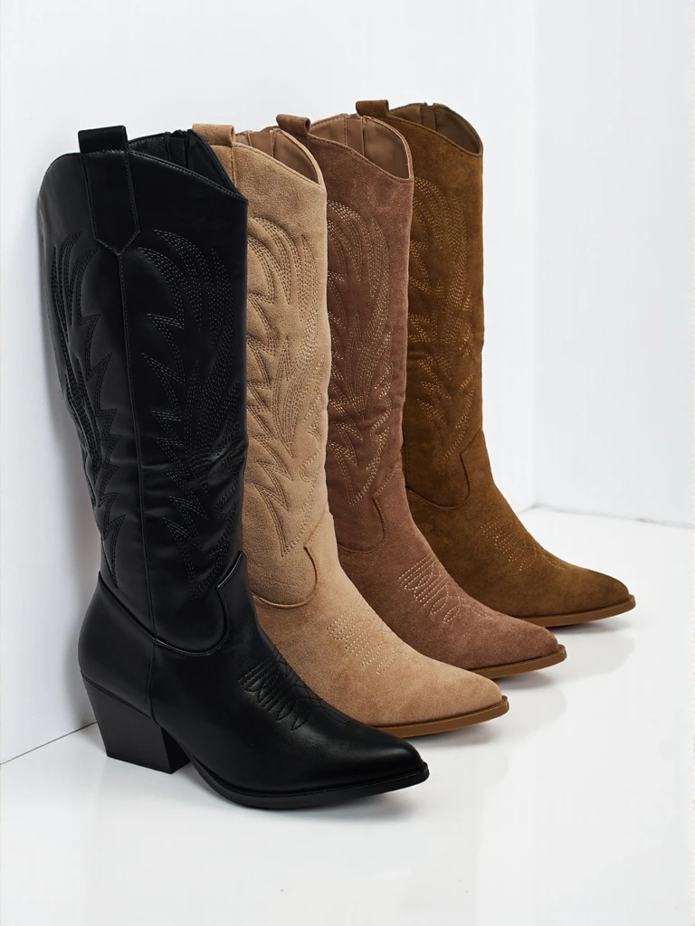 Дамски ботуши тип каубойки Marivelle