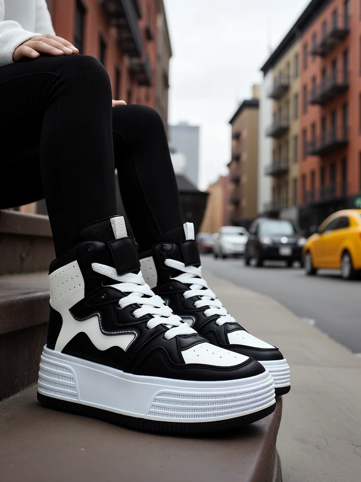 Royalfashion Високи дамски спортни обувки Quiedy