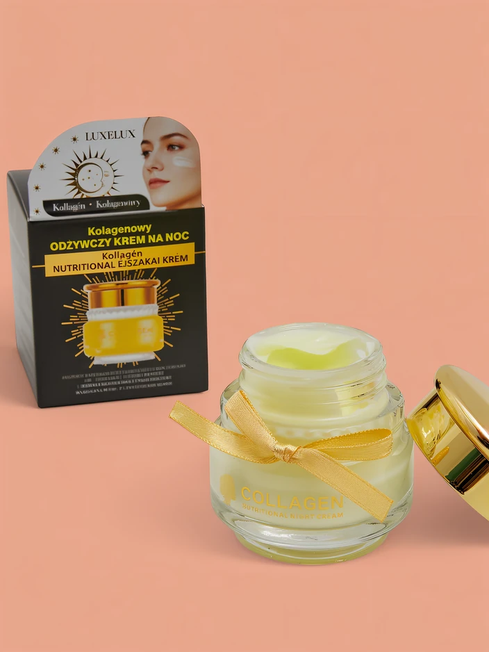Luxelux Колагенов Нощен Крем за Хранене 50 г