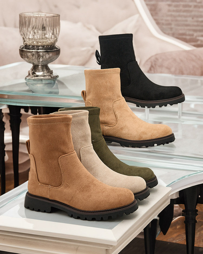 Royalfashion Дамски ботуши Gebimma от еко велур