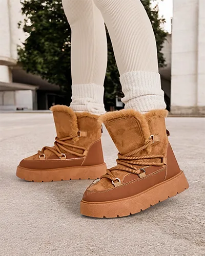 Дамски ботуши с връзка за сняг на Royalfashion Liloz