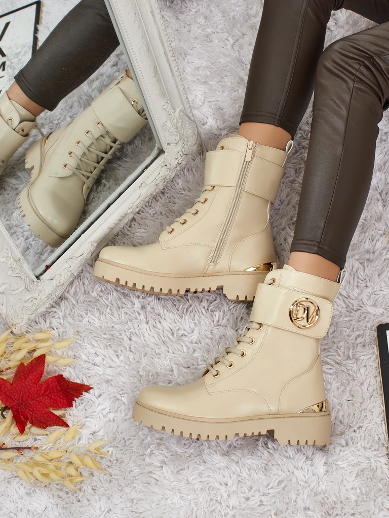 Дамски боти workery с декорации Lorice