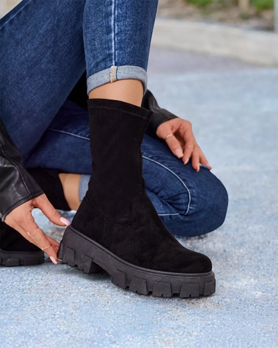 Дамски платформени боти Royalfashion Firo