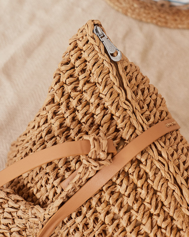 Royalfashion Голяма дамска чанта от слама