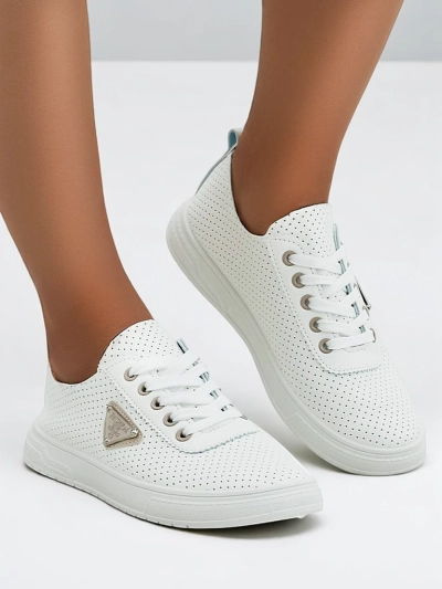 Роялфешън Дамски спортни обувки с връзки с принт Фенни