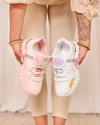 Białe sneakersy damskie Holys- Obuwie