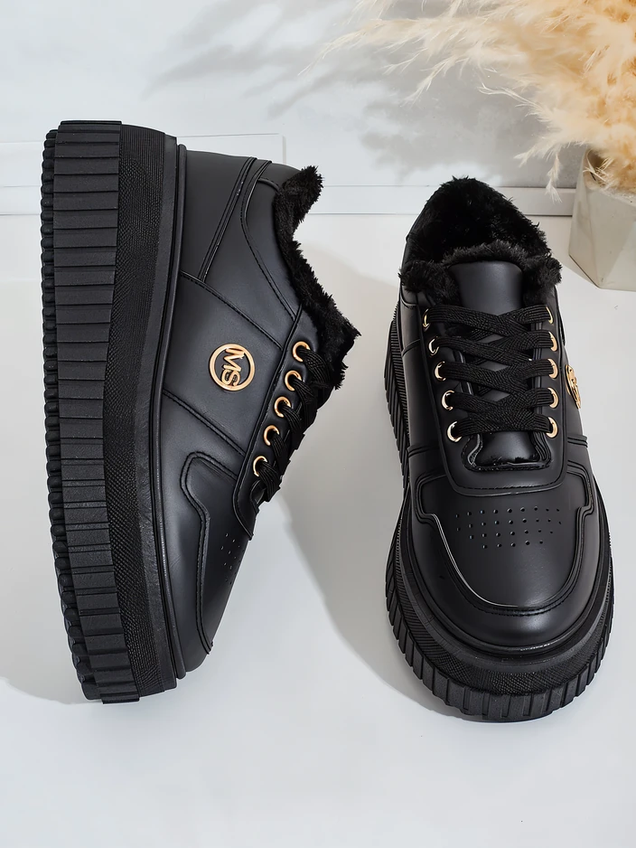 Royalfashion Затоплени дамски маратонки с кожа Rozit