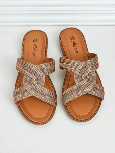 Royalfashion Дамски чехли плетени Woven Breeze