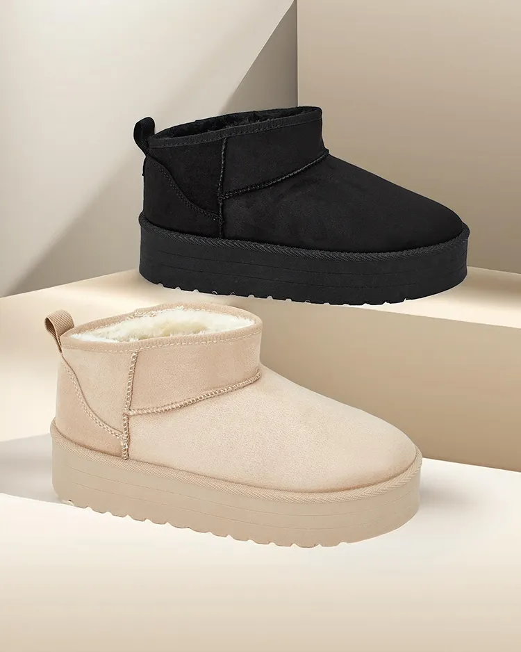 Royalfashion Къси зимни дамски ботуши Komano