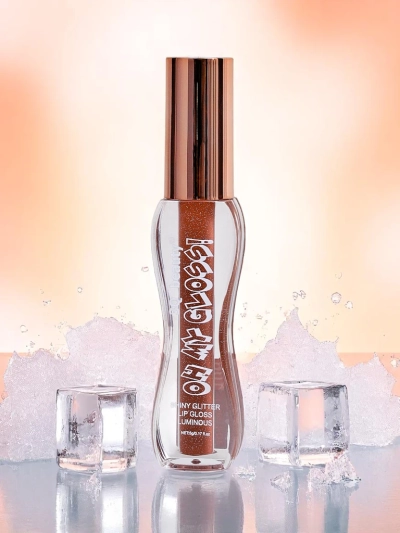 Гланц за устни с брокат в цвят Fluffy RoseWood