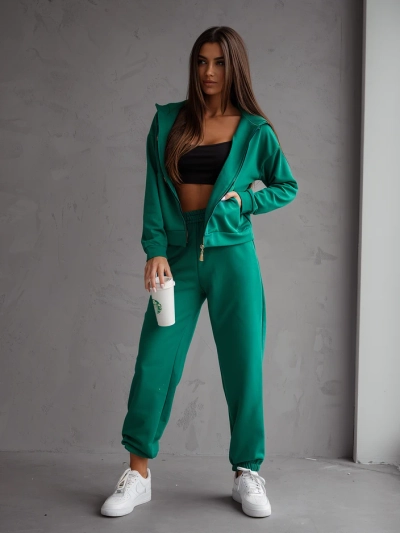 Royalfashion Женски комплект памучен тренировъчен екип