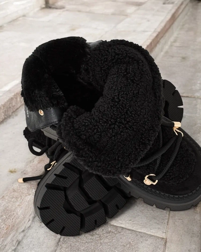 Royalfashion Lozin дамски ботуши за сняг с дантела