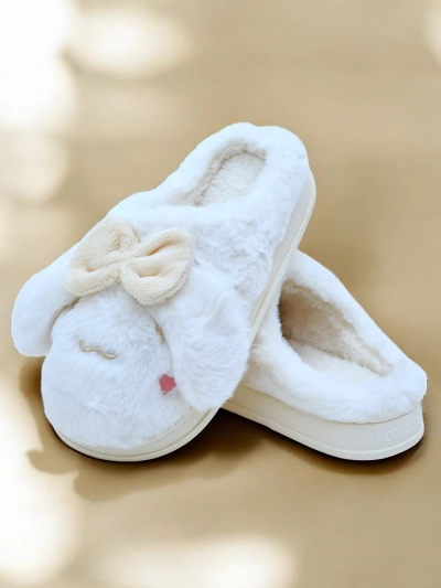 Обувки с козина за жени Royalfashion с панделка Савос