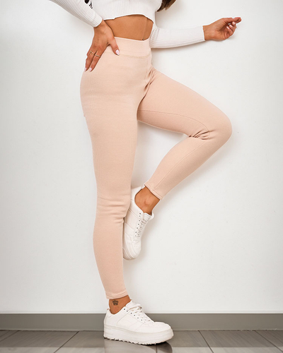 Royalfashion Дамски изолирани гамаши с ребро