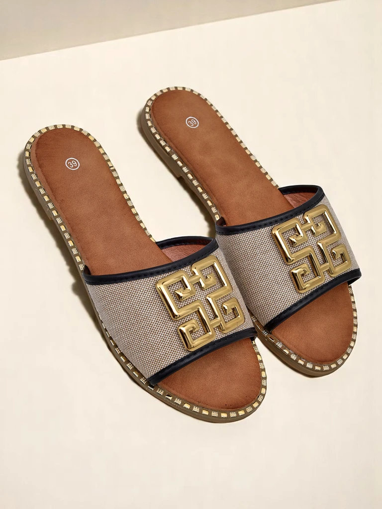 Royalfashion дамски чехли с плоска подметка Rorole