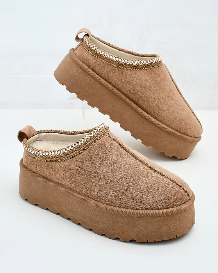 Royalfashion Дамски къси ботуши Zommy a'la snow boots