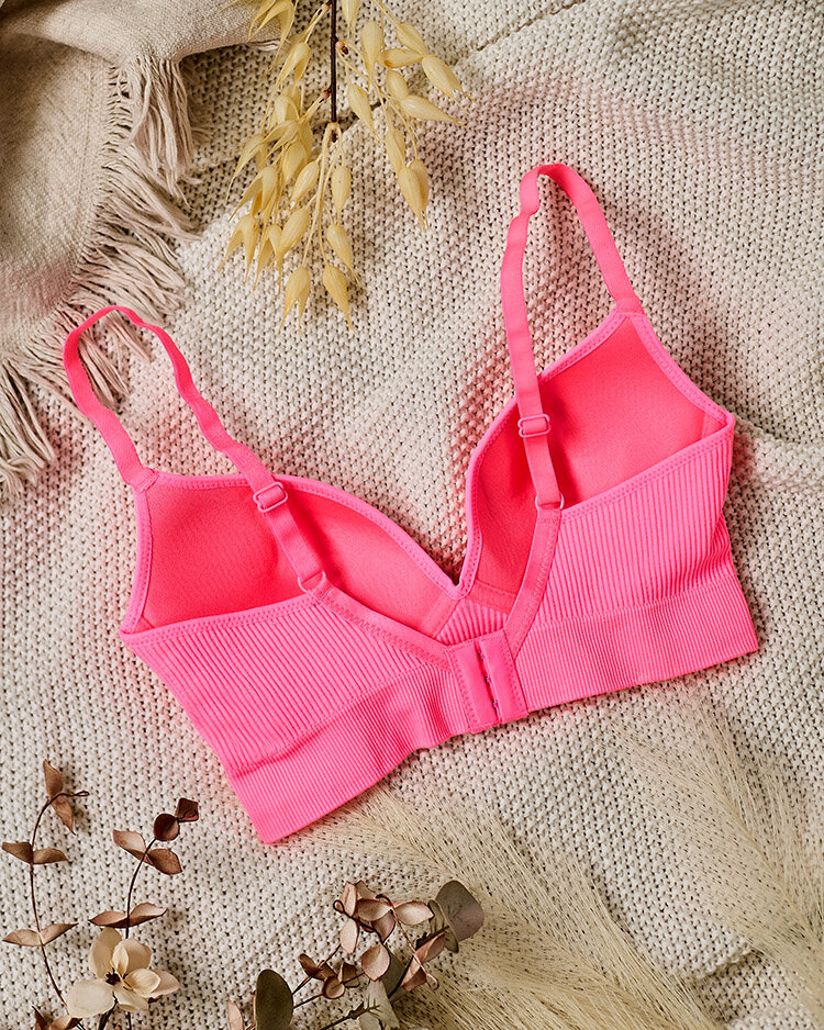 Royalfashion Дамски оребрен сутиен