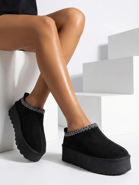 Royalfashion Къси ботуши, подобни на дамски зимни ботуши Фесио