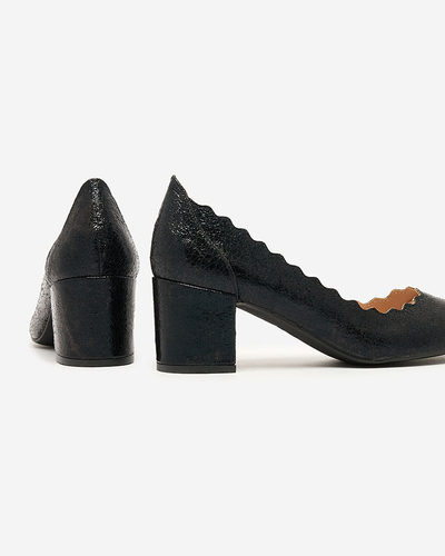 Royalfashion Черни дамски обувки с токчета Nynony