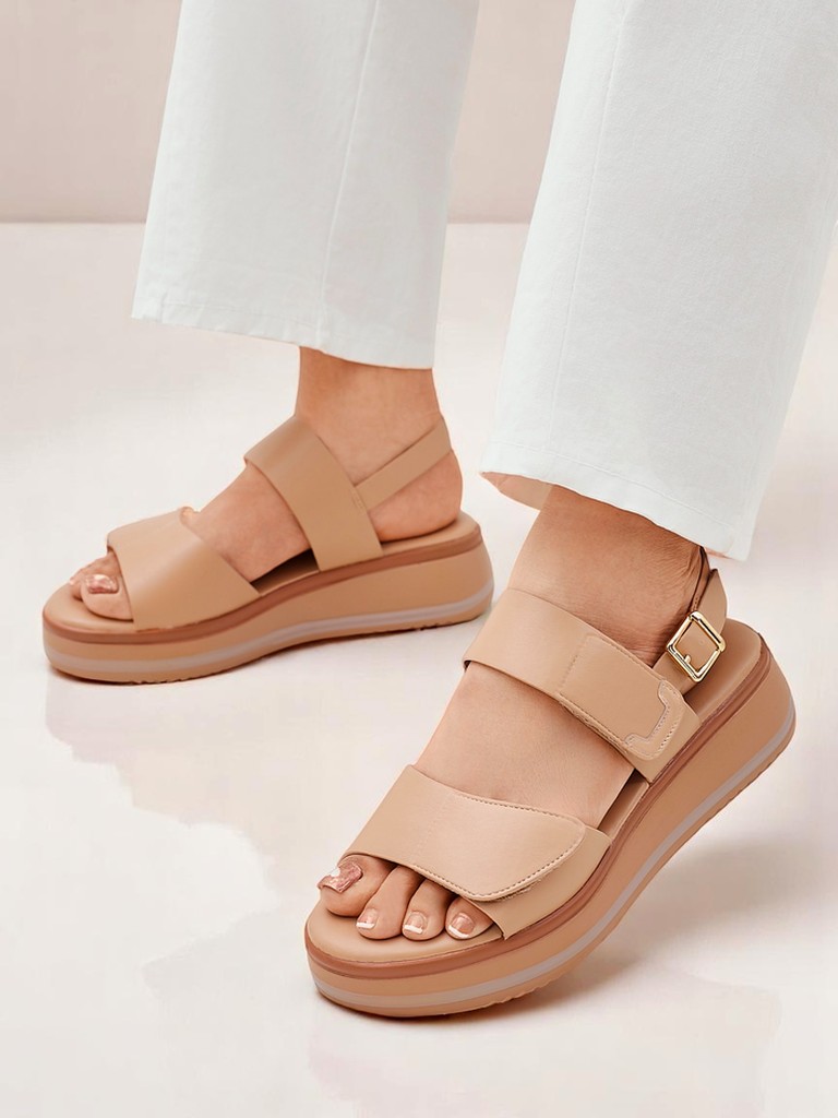 Royalfashion Дамски сандали с по-дебела подметка Tulipp