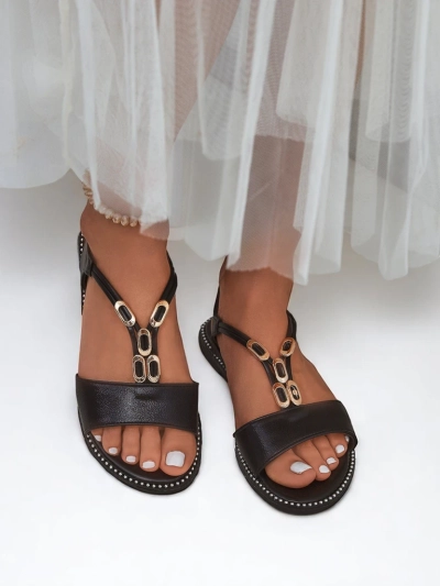 Royalfashion Дамски сандали с декоративни каишки Siena Glow