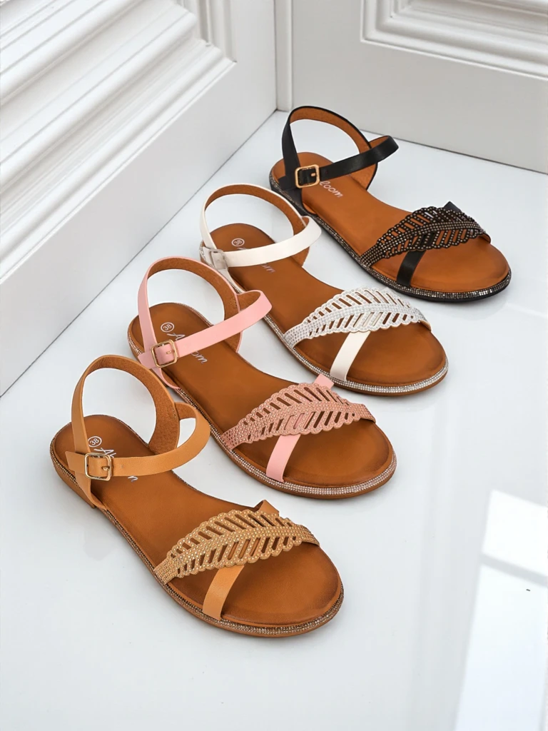 Royalfashion Дамски сандали на равна подметка Willow Grace