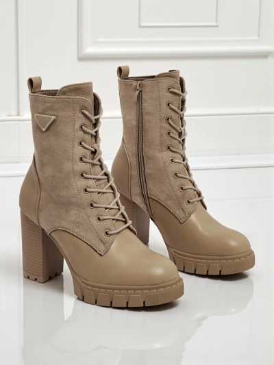 Дамски еко велурени боти на ток Event Bramble