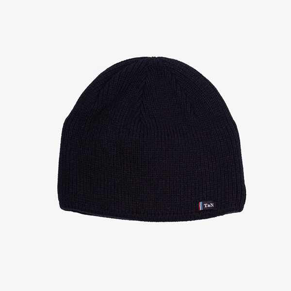 Czarna męska ocieplana czapka - Akcesoria