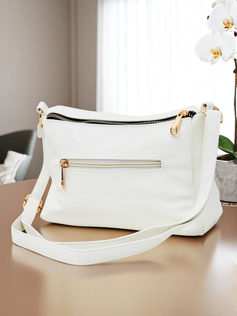 Royalfashion Малка квадратна чанта от еко кожа Niva Time