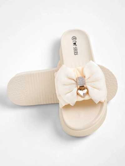 Royalfashion Дамски чехли на платформа с панделка Sento Pace