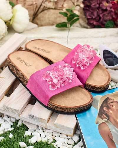 Royalfashion Дамски джапанки Villo с кристали