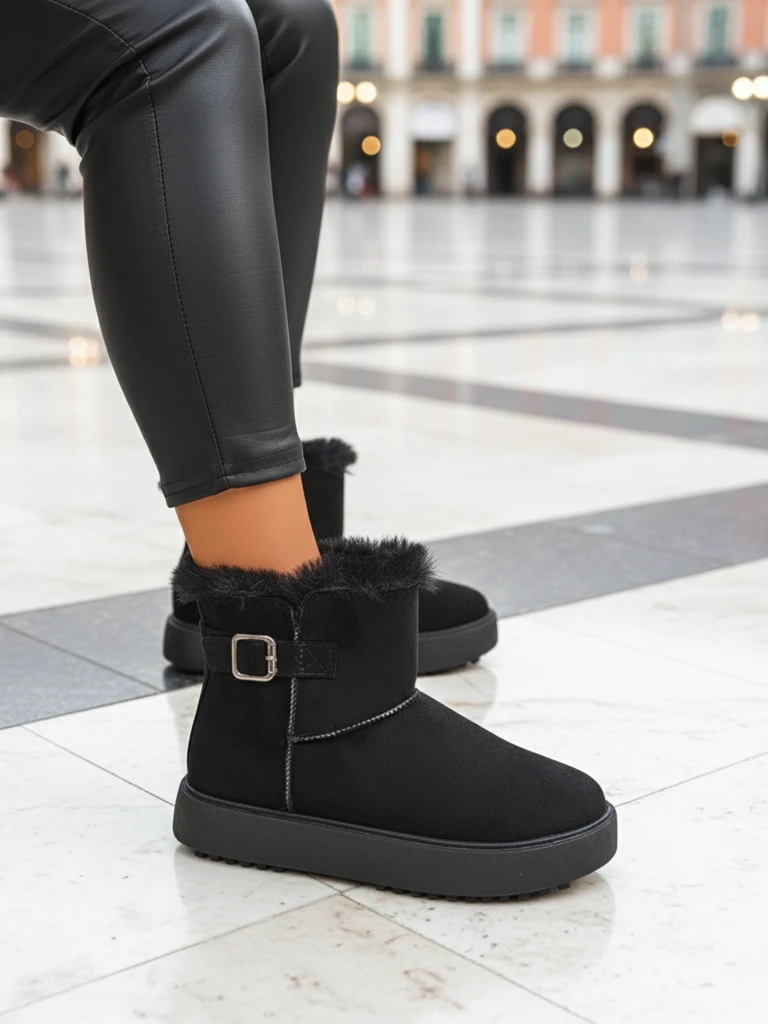 Royalfashion Къси дамски боти тип снегоходки Winter Crest