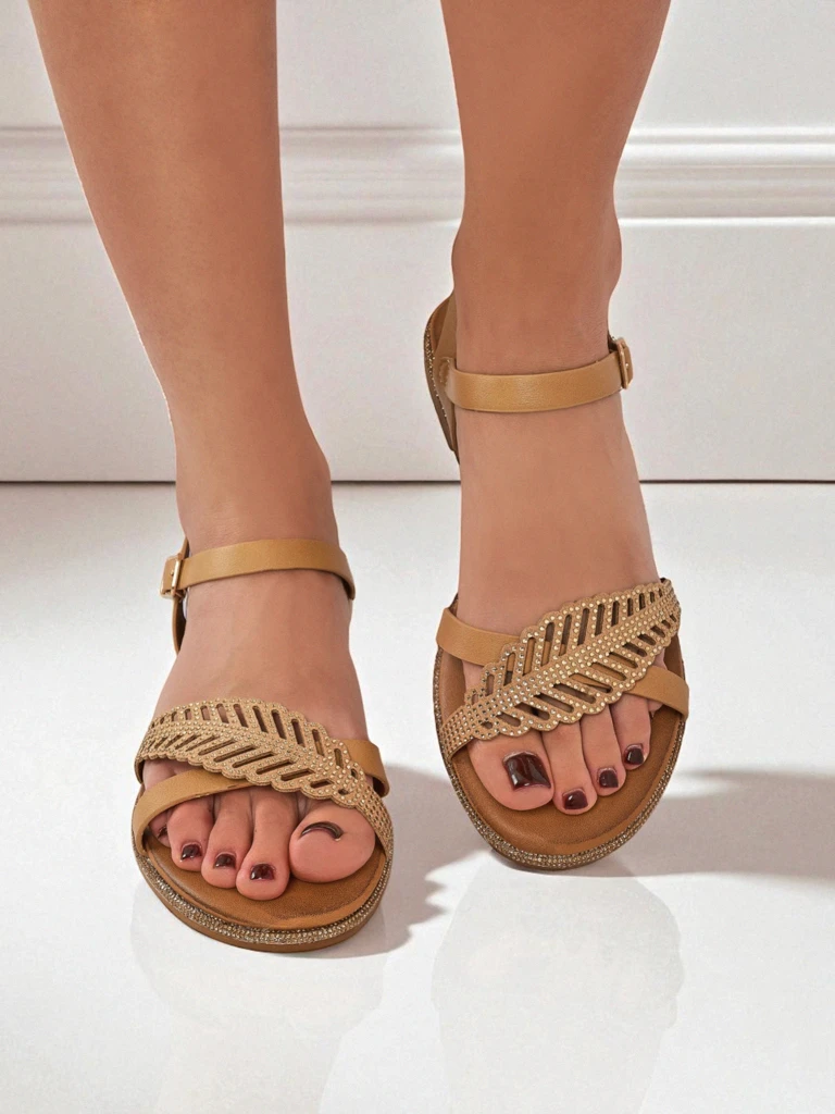 Royalfashion Дамски сандали на равна подметка Willow Grace