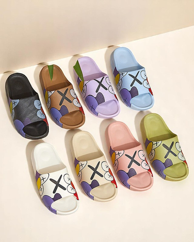 Czarne damskie klapki Elmino - Obuwie