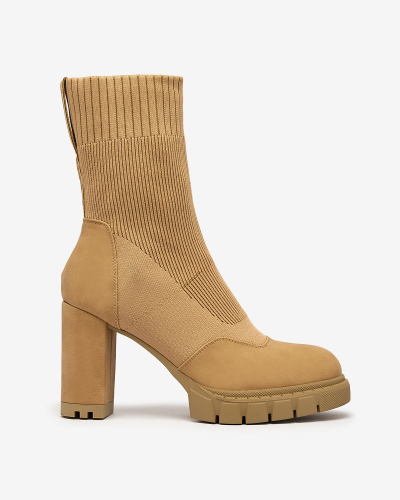 Royalfashion Дамски ботуши Flexi с цвят на камила