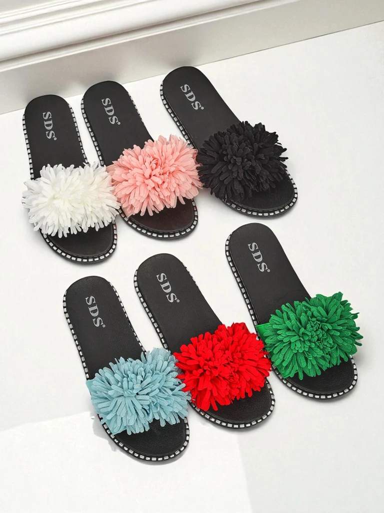 Royalfashion Дамски чехли на плоска подметка Flora Blide