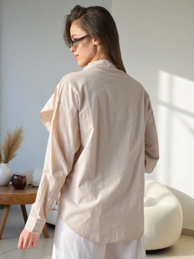 Рокля Royalfashion от памук, декорирана с волани и копчета