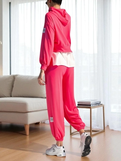 Royalfashion Дамски памучен комплект с вмъкнато риза